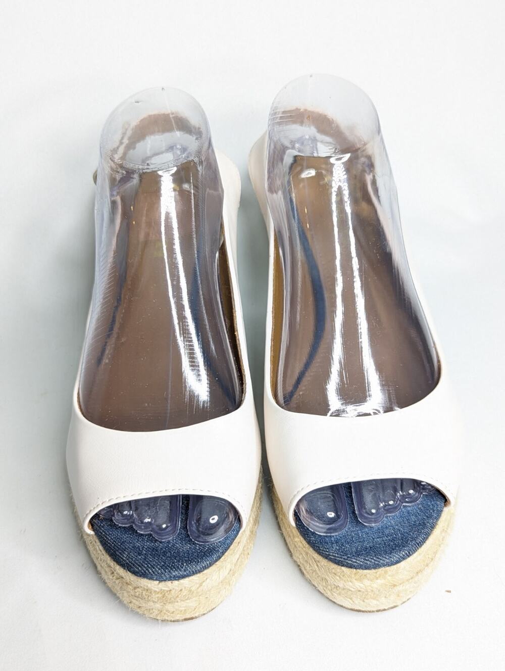 COACH Hadley Semi Mat CLF/Demim Espadrille Wedge Heels Women’s Sz 10 B